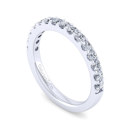14K White Gold Diamond Matching Wedding Band