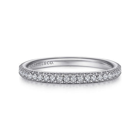 Gabriel - 14K White Gold Diamond Matching Wedding Band