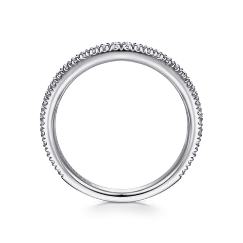 14K White Gold Diamond Matching Wedding Band