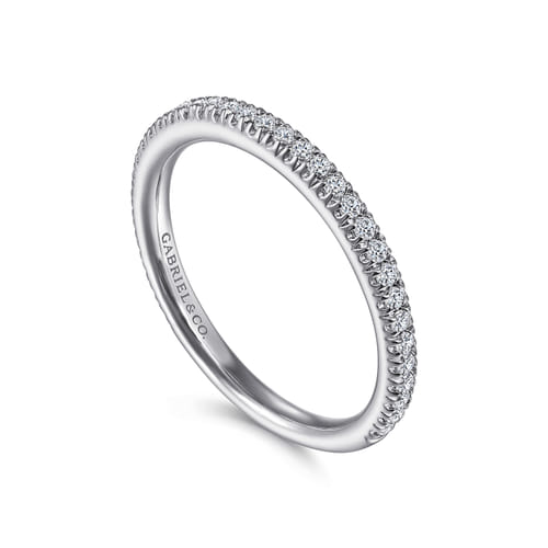 14K White Gold Diamond Matching Wedding Band