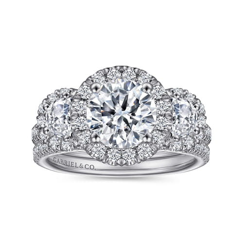 14K White Gold Diamond Matching Wedding Band