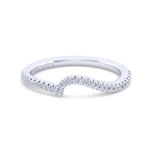 14K White Gold Diamond Matching Wedding Band