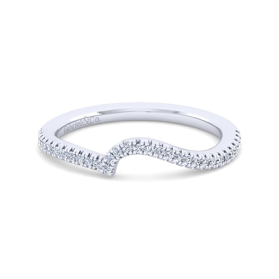 Gabriel - 14K White Gold Diamond Matching Wedding Band