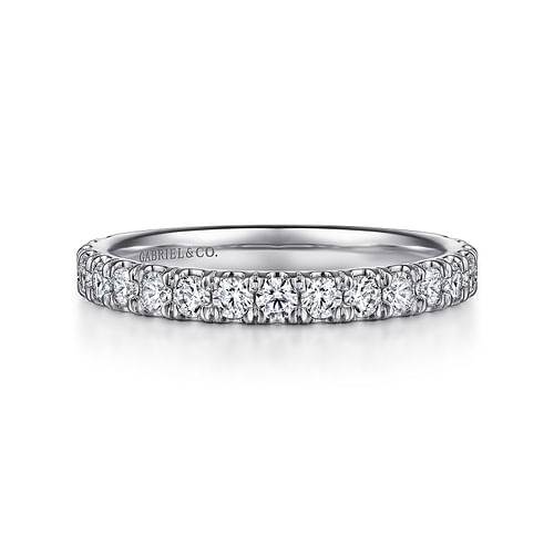 14K White Gold Diamond Matching Wedding Band