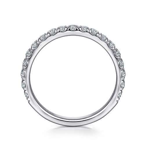 14K White Gold Diamond Matching Wedding Band