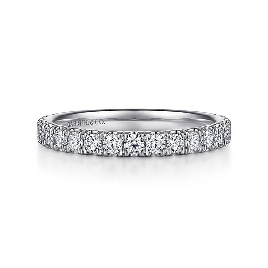 Gabriel - 14K White Gold Diamond Matching Wedding Band