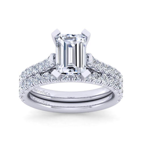 14K White Gold Diamond Matching Wedding Band