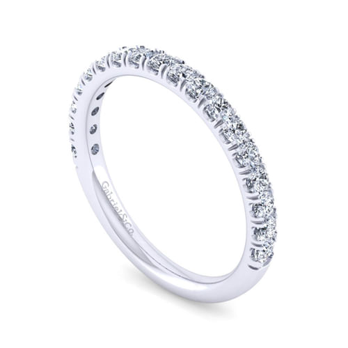 14K White Gold Diamond Matching Wedding Band