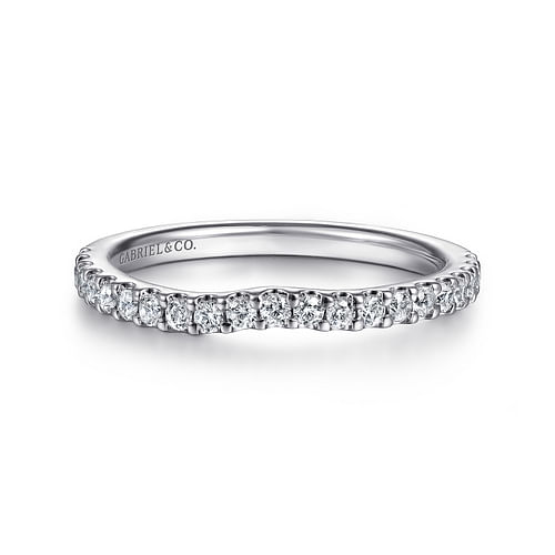 14K White Gold Diamond Matching Wedding Band