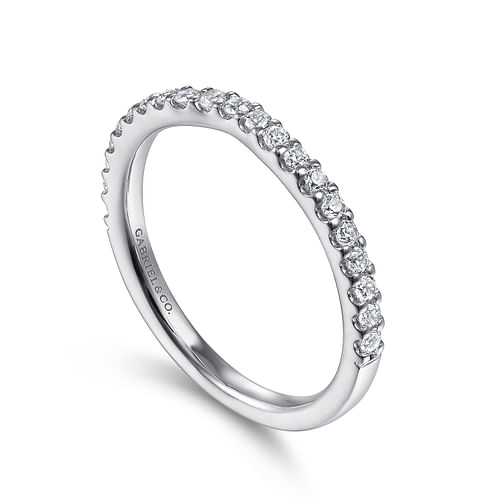 14K White Gold Diamond Matching Wedding Band