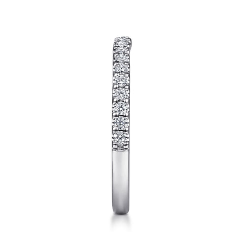 14K White Gold Diamond Matching Wedding Band