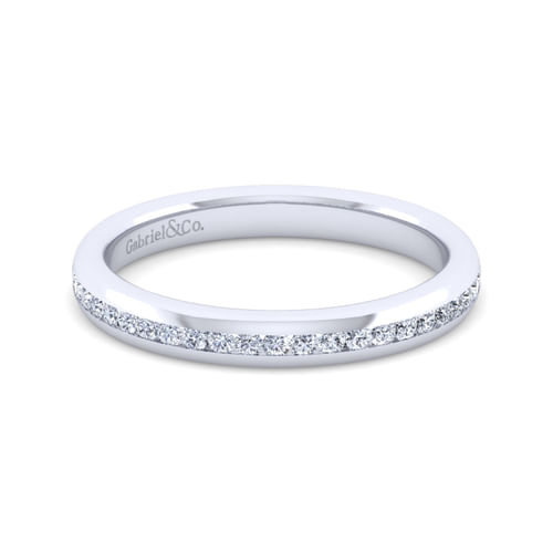 14K White Gold Diamond Matching Wedding Band