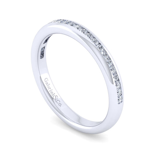 14K White Gold Diamond Matching Wedding Band