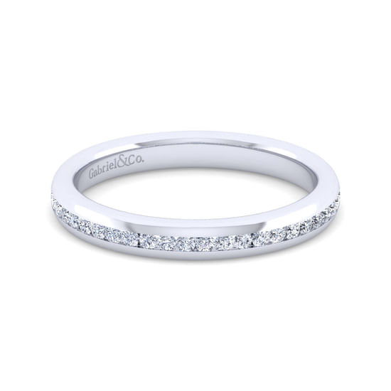 Gabriel - 14K White Gold Diamond Matching Wedding Band