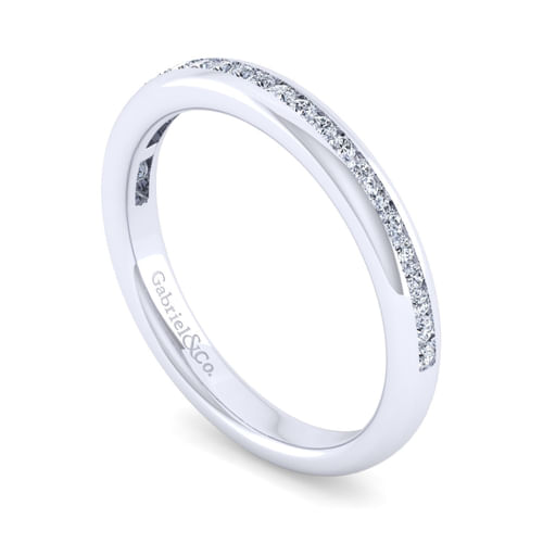 14K White Gold Diamond Matching Wedding Band
