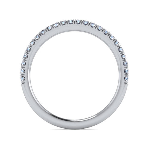 14K White Gold Diamond Matching Wedding Band