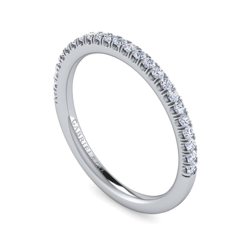 14K White Gold Diamond Matching Wedding Band