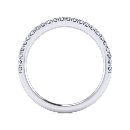 14K White Gold Diamond Matching Wedding Band