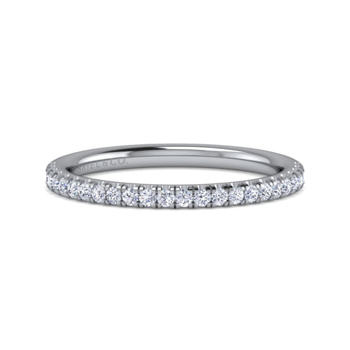 14K White Gold Diamond Matching Wedding Band