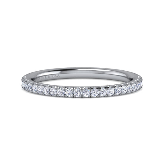 Gabriel - 14K White Gold Diamond Matching Wedding Band