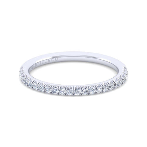 14K White Gold Diamond Matching Wedding Band