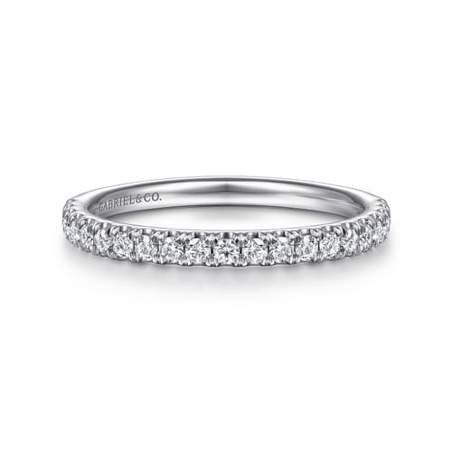 14K White Gold Diamond Matching Wedding Band