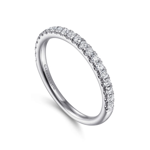 14K White Gold Diamond Matching Wedding Band