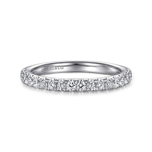 14K White Gold Diamond Matching Wedding Band