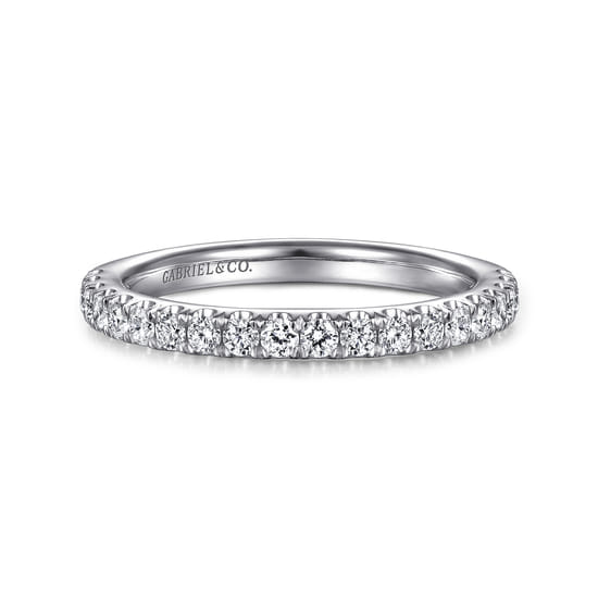 Gabriel - 14K White Gold Diamond Matching Wedding Band Gabriel - 14K White Gold Diamond Matching Wedding Band