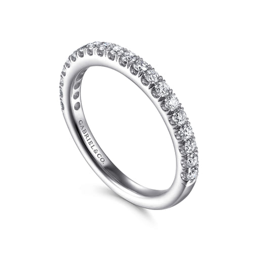14K White Gold Diamond Matching Wedding Band