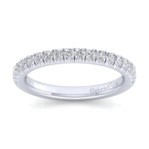 14K White Gold Diamond Matching Wedding Band