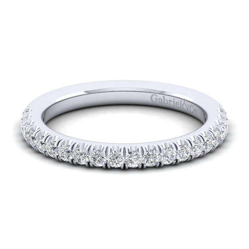 14K White Gold Diamond Matching Wedding Band