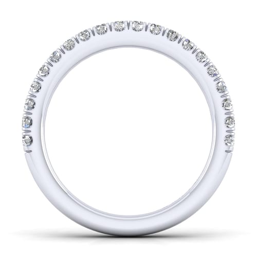 14K White Gold Diamond Matching Wedding Band