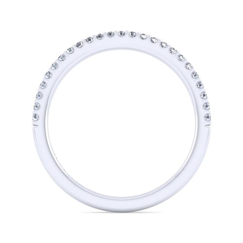 14K White Gold Diamond Matching Wedding Band