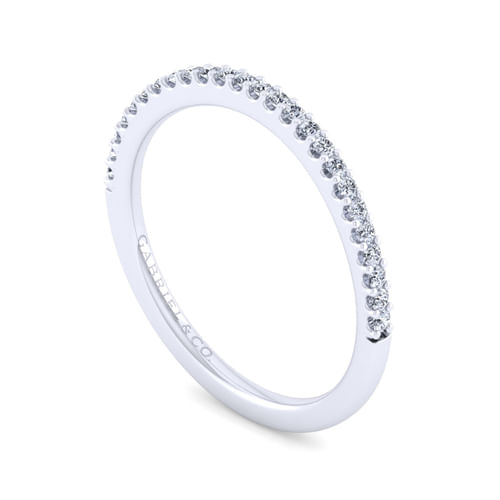14K White Gold Diamond Matching Wedding Band