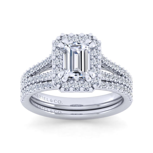 14K White Gold Diamond Matching Wedding Band