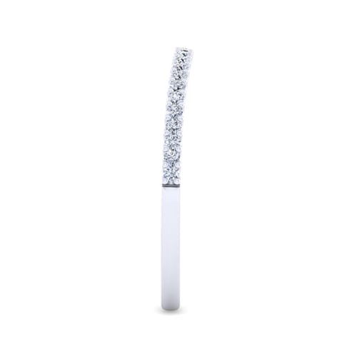 14K White Gold Diamond Matching Wedding Band