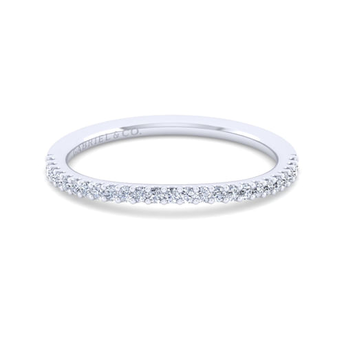 14K White Gold Diamond Matching Wedding Band