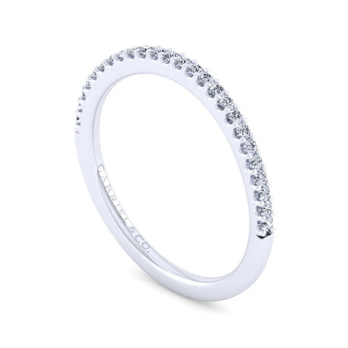 14K White Gold Diamond Matching Wedding Band