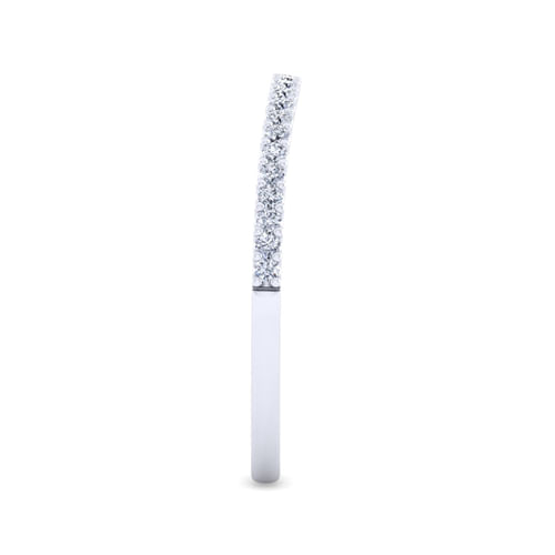 14K White Gold Diamond Matching Wedding Band