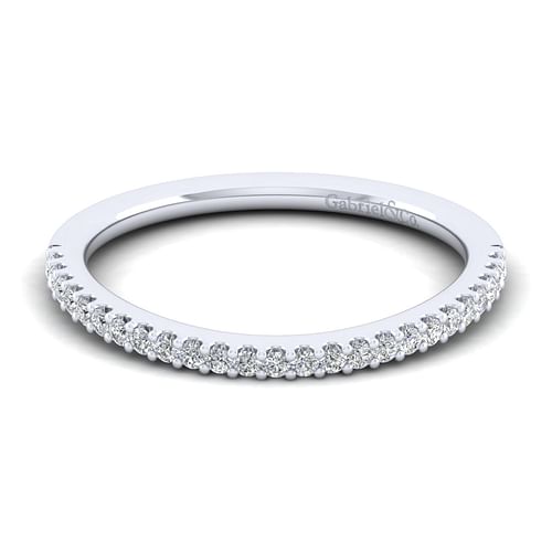 14K White Gold Diamond Matching Wedding Band