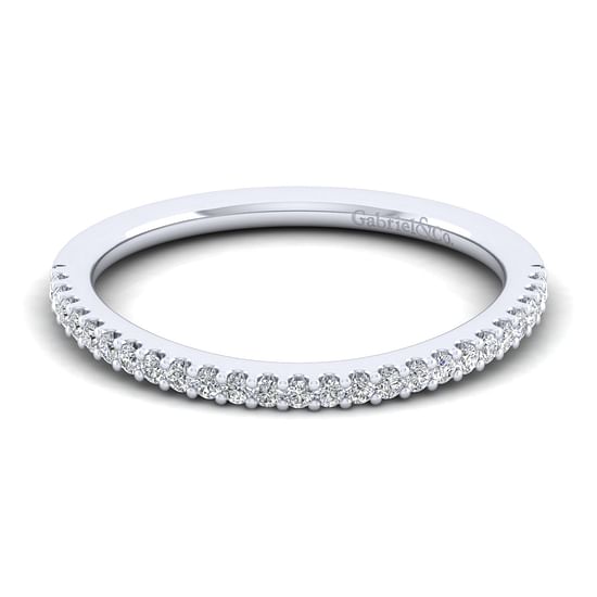 Gabriel - 14K White Gold Diamond Matching Wedding Band