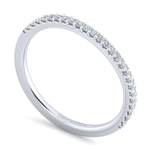 14K White Gold Diamond Matching Wedding Band