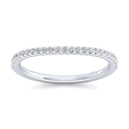 14K White Gold Diamond Matching Wedding Band