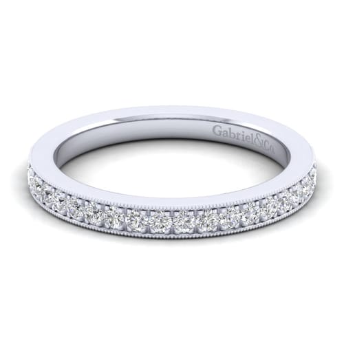 14K White Gold Diamond Matching Wedding Band