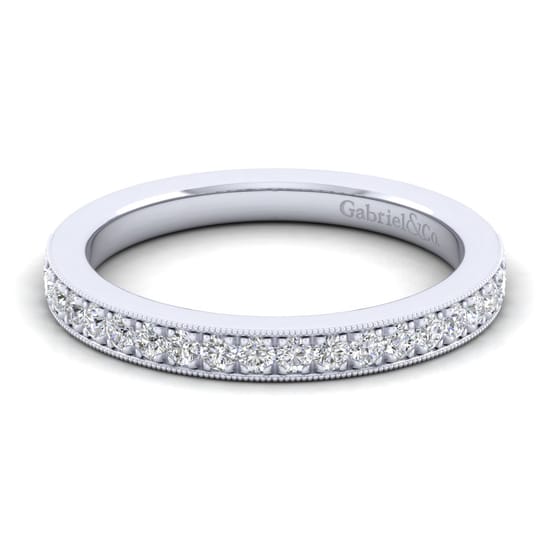 Gabriel - 14K White Gold Diamond Matching Wedding Band