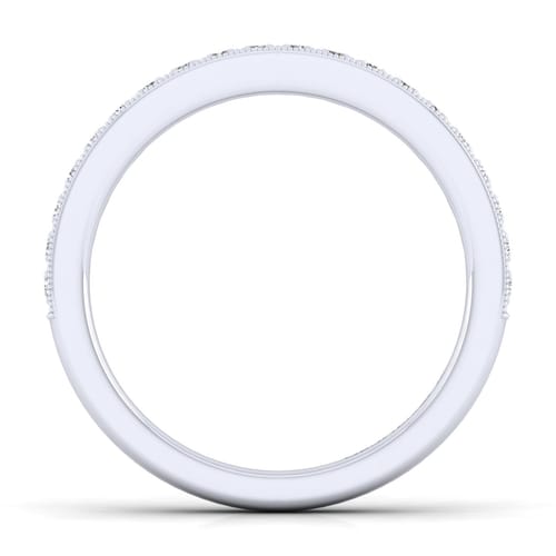14K White Gold Diamond Matching Wedding Band