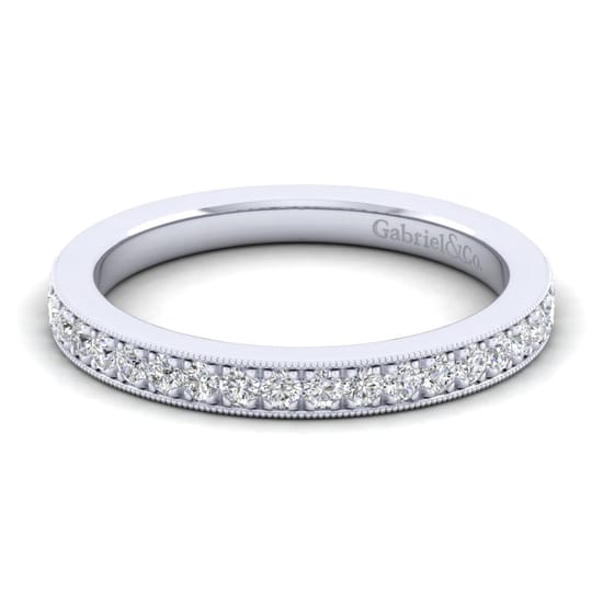 Gabriel - 14K White Gold Diamond Matching Wedding Band