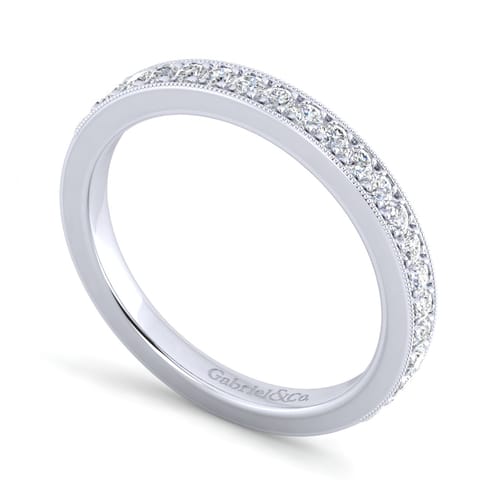 14K White Gold Diamond Matching Wedding Band 14K White Gold Diamond Matching Wedding Band