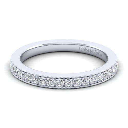 14K White Gold Diamond Matching Wedding Band